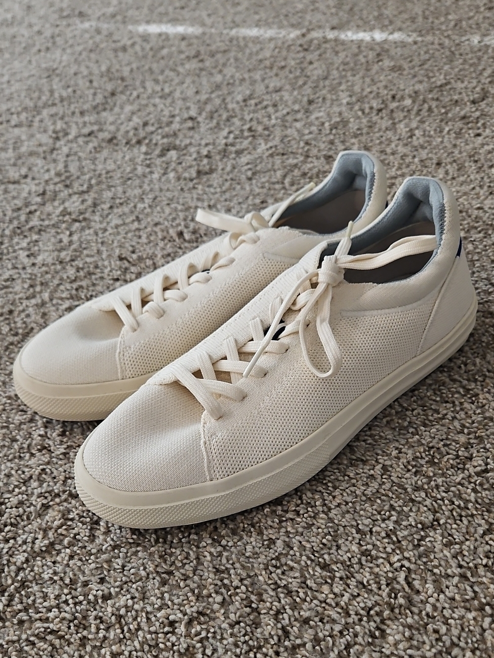 Never Worn Rothys Womens Cream Lace Up Sneakers - Picture 2 of 6